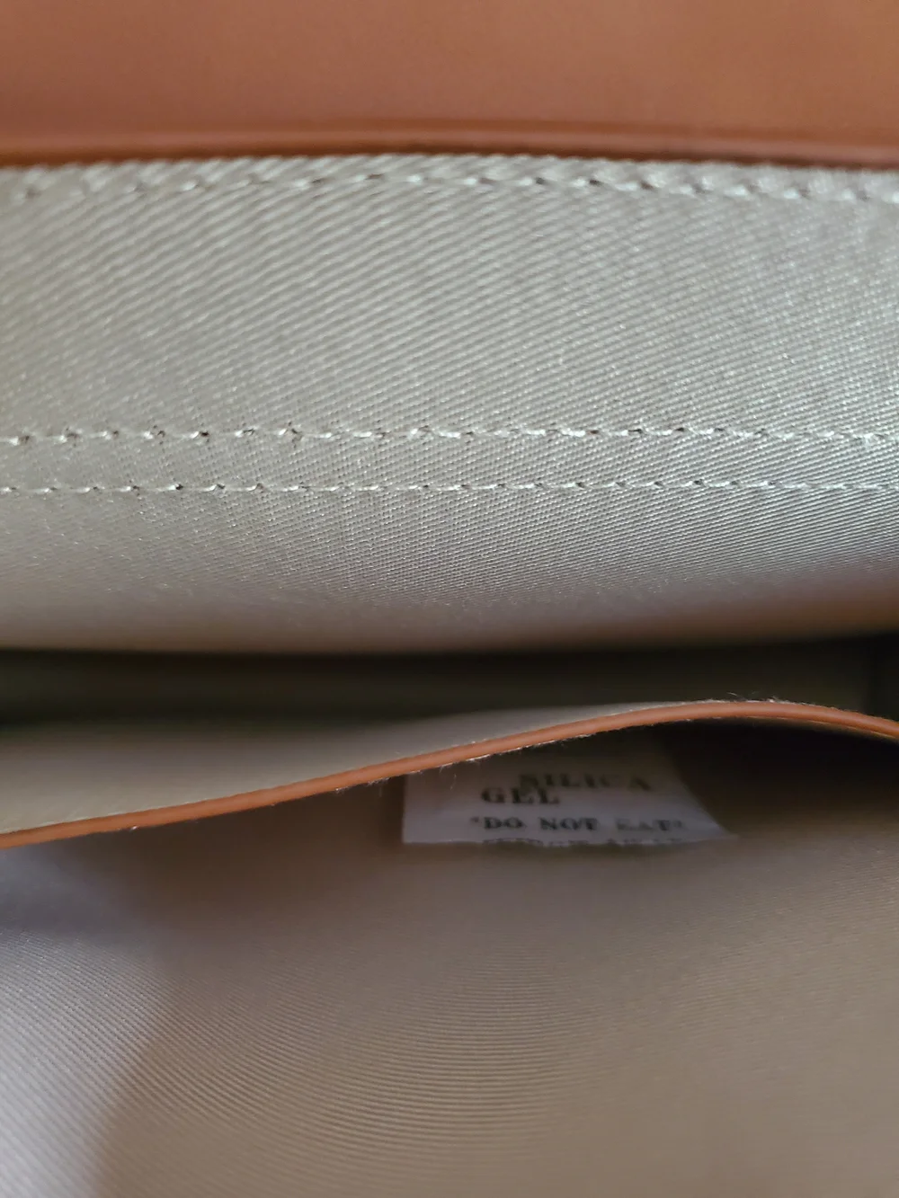 Classic Tan Satchel Handbag with Bow Accent
